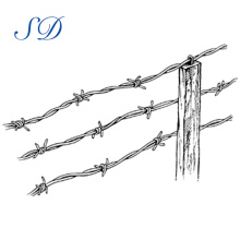 fence barbed wire hot dipped